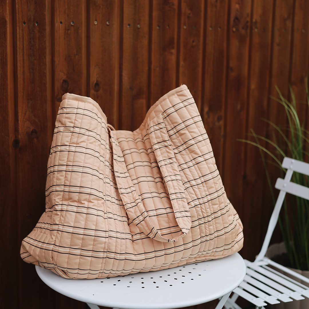 VACVAC studio BILLE Mummy bag Tasker French Frappé Stripes