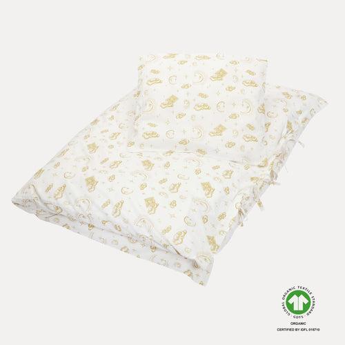 VACVAC studio Sur La Lune bedding, adult Sengetøj baby Sur La Lune Mustard Gold AOP