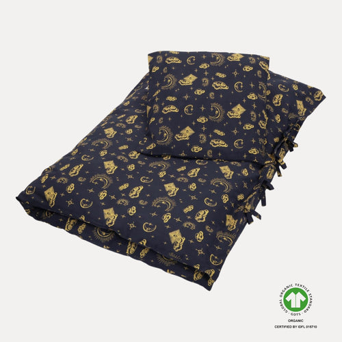 VACVAC studio Sur La Lune bedding, junior Sengetøj baby Sur La Lune Navy AOP