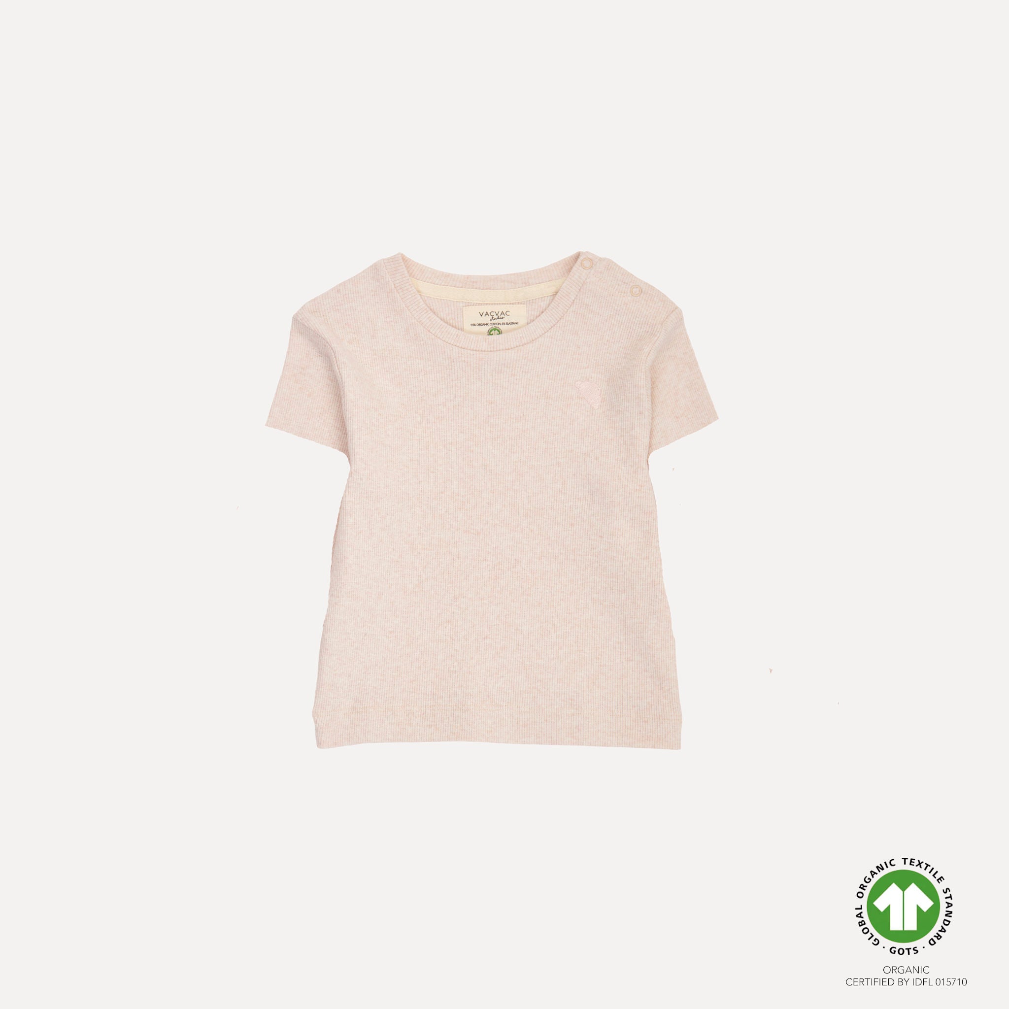 CARLET tee SS - Light Pink Melange