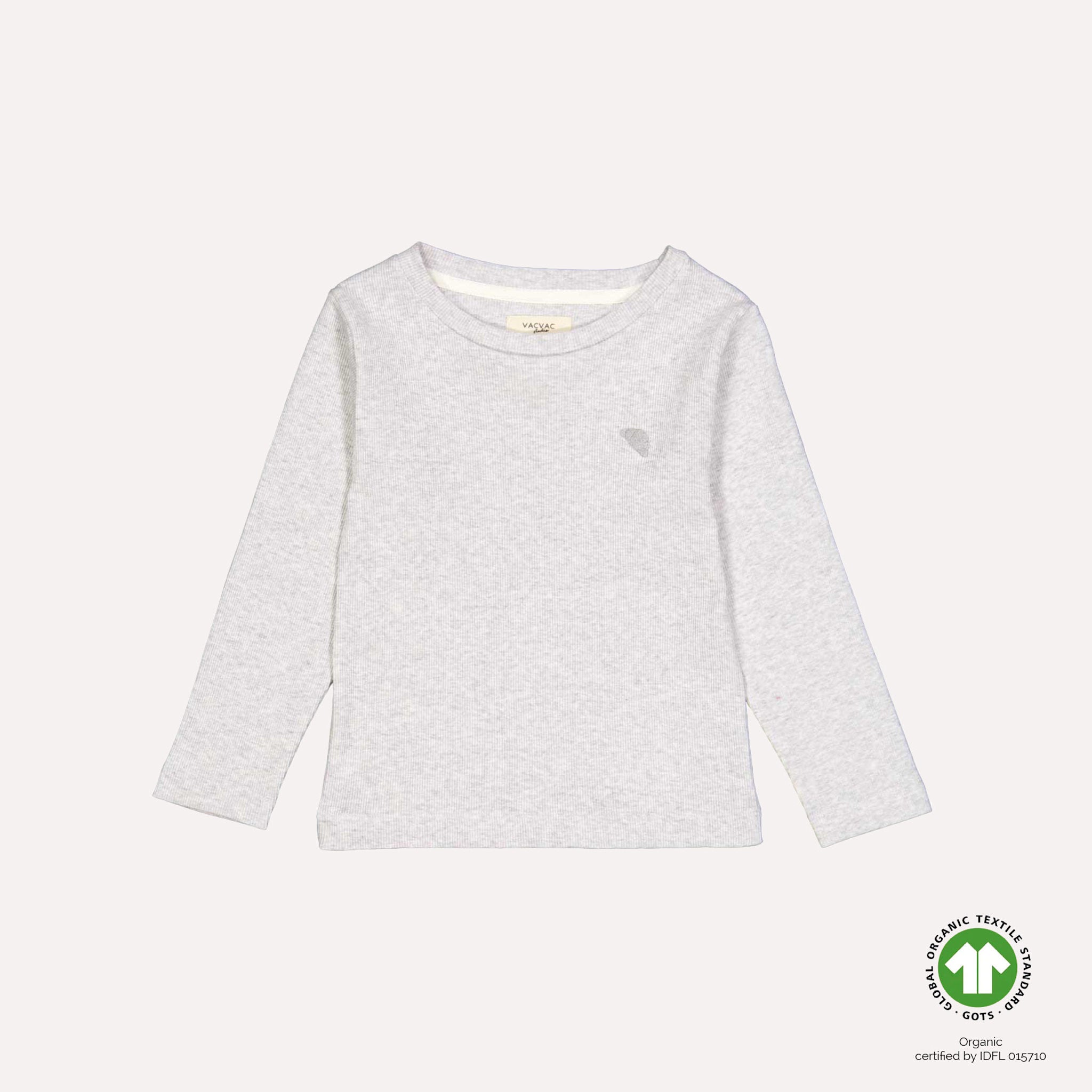 CARLET blouse LS - Light grey melange